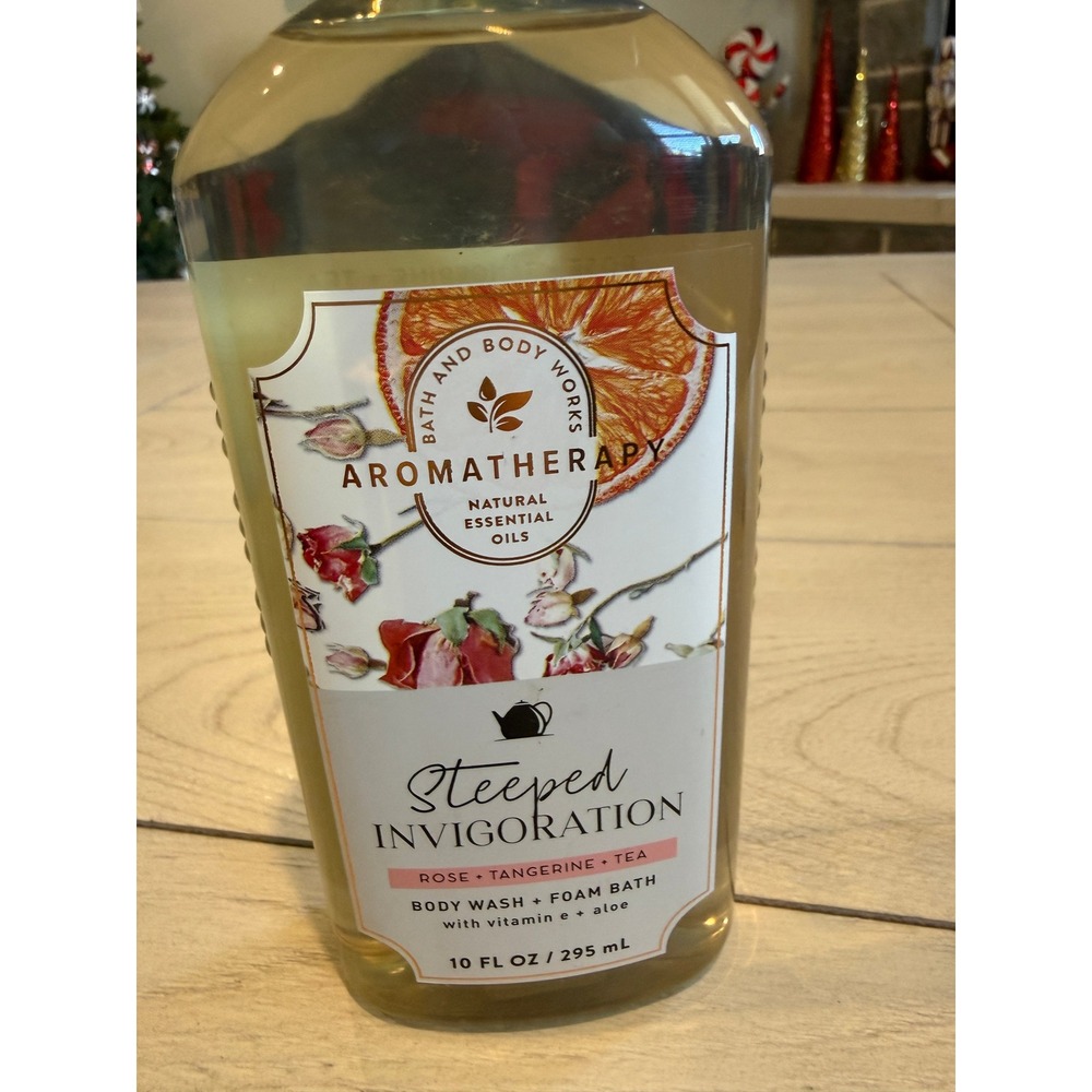 Bath Body‎ Works Aromatherapy Stepped  Rose Tangerine Body Wash Foam Bath 10oz - Picture 2 of 4